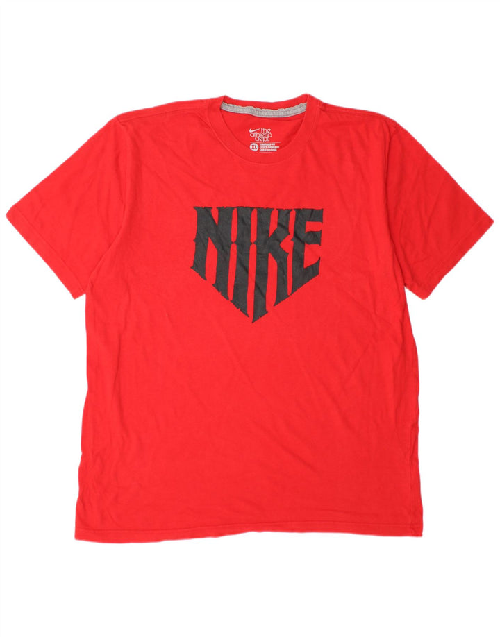 Μπλουζάκι NIKE Ανδρικό Coupe Standard Fit Graphic Μπλουζάκι XL Κόκκινο βαμβακερό
