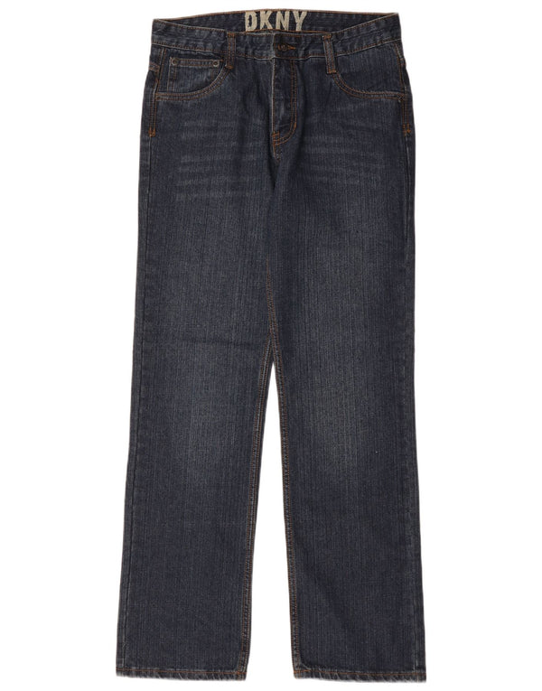 Dkny Boys Straight Jeans 15-16 ετών W32 L31 Navy Blue Cotton