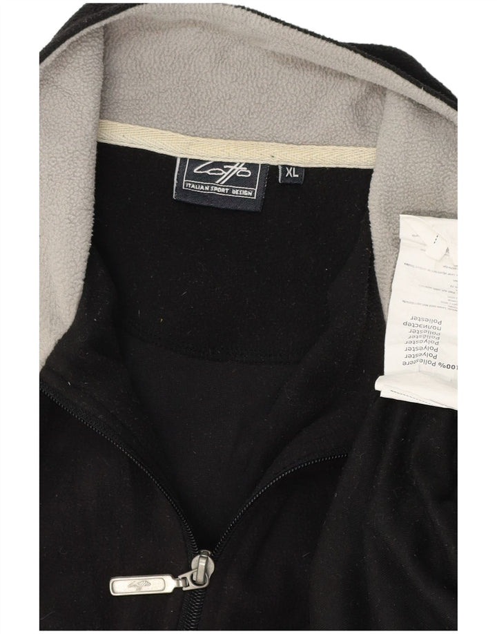 LOTTO Ανδρικό φερμουάρ Fleece Jumper XL Μαύρο Πολυεστέρας
