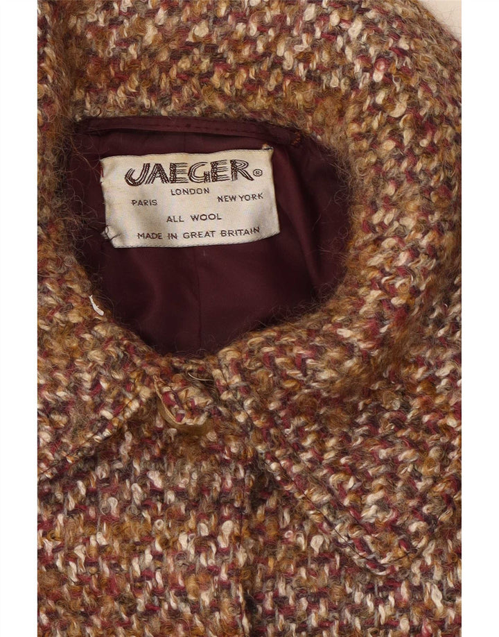 Γυναικείο παλτό Jaeger Oversized UK 14 Μεγάλο καφέ μαλλί