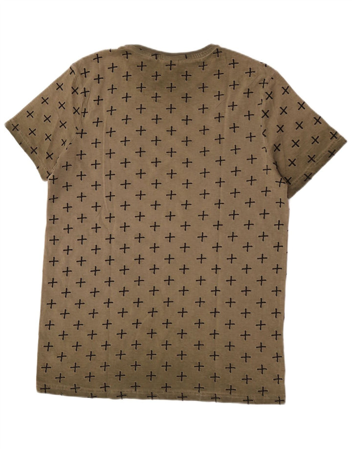 Scorpion Bay Ανδρικό T-Shirt με αφηρημένο σχέδιο, μεσαίο βαμβακερό χακί