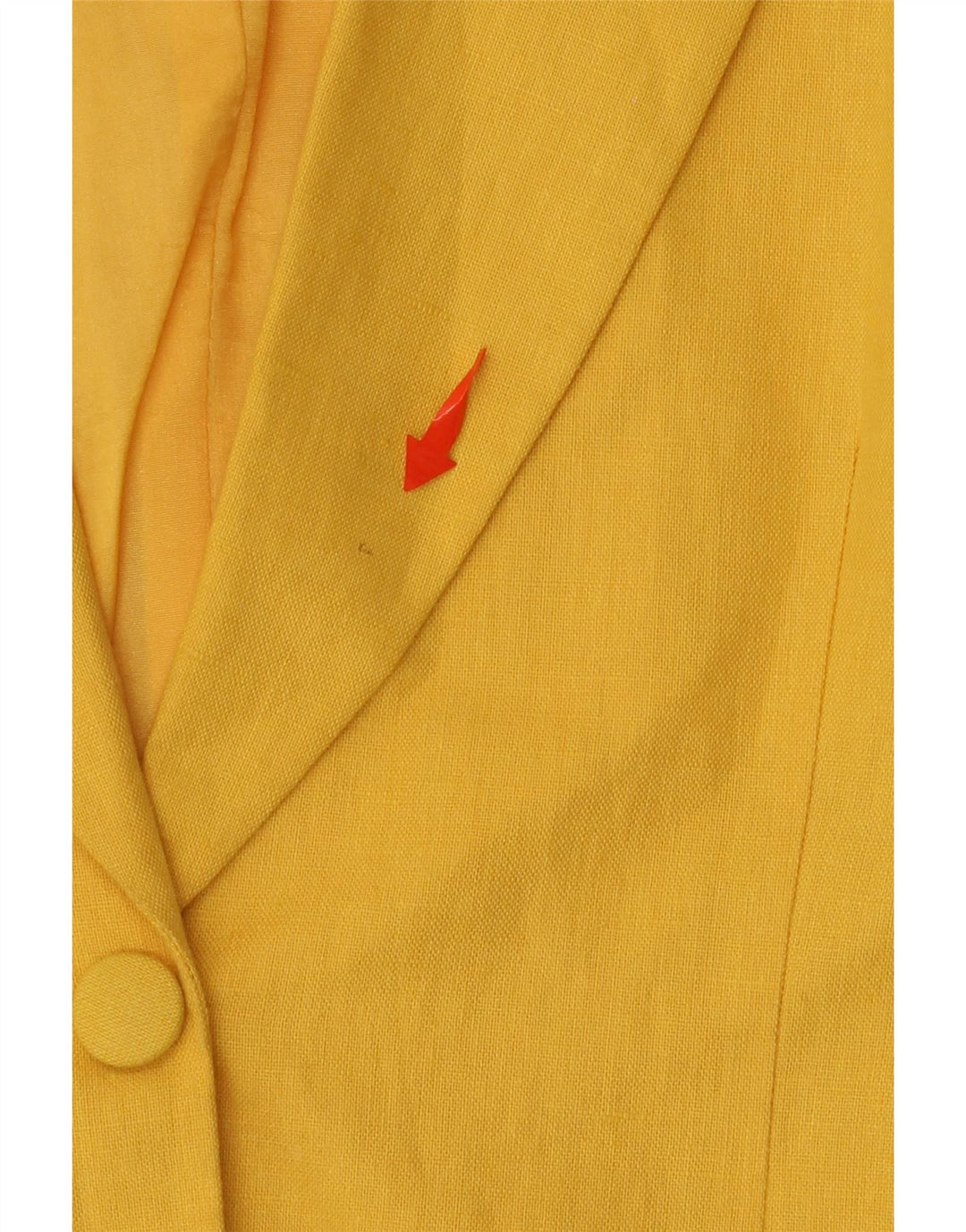 POP 84 Γυναικείο Μπουφάν Blazer με 2 Κουμπιά UK 12 Medium Yellow Len