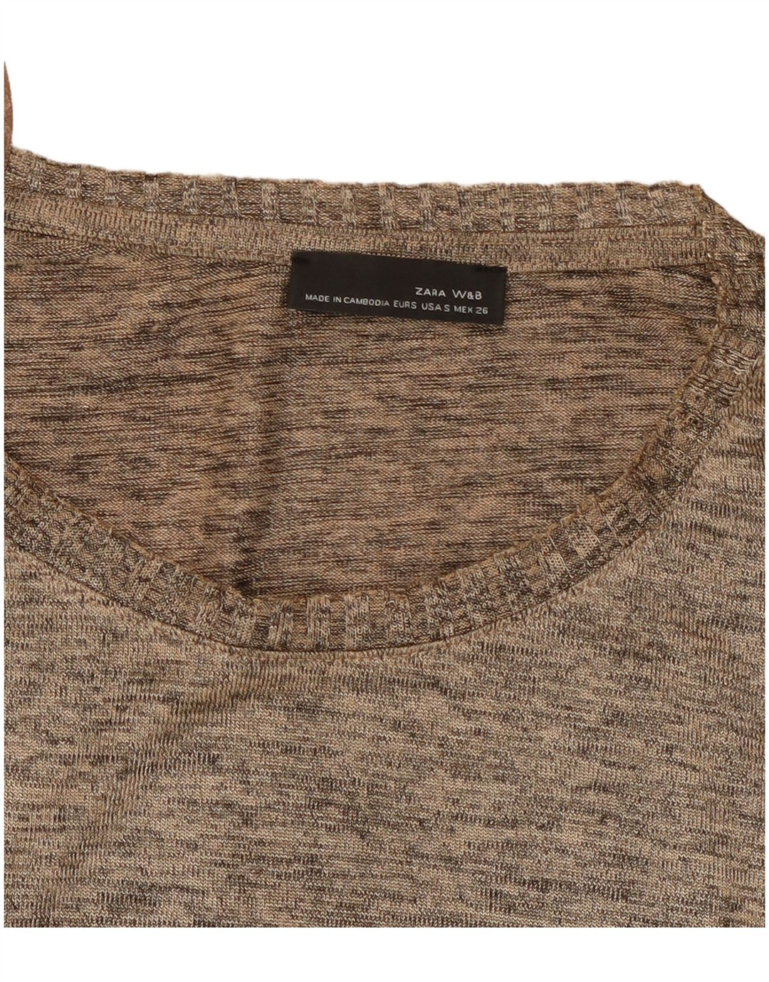 Γυναικείο πουλόβερ ZARA Crew Neck Jumper UK 10 Small Grey