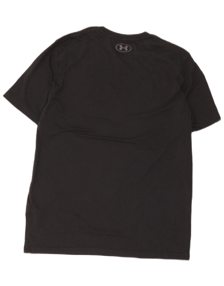 Ανδρικό γραφικό μπλουζάκι Under Armour Top Μεσαίο μαύρο βαμβακερό
