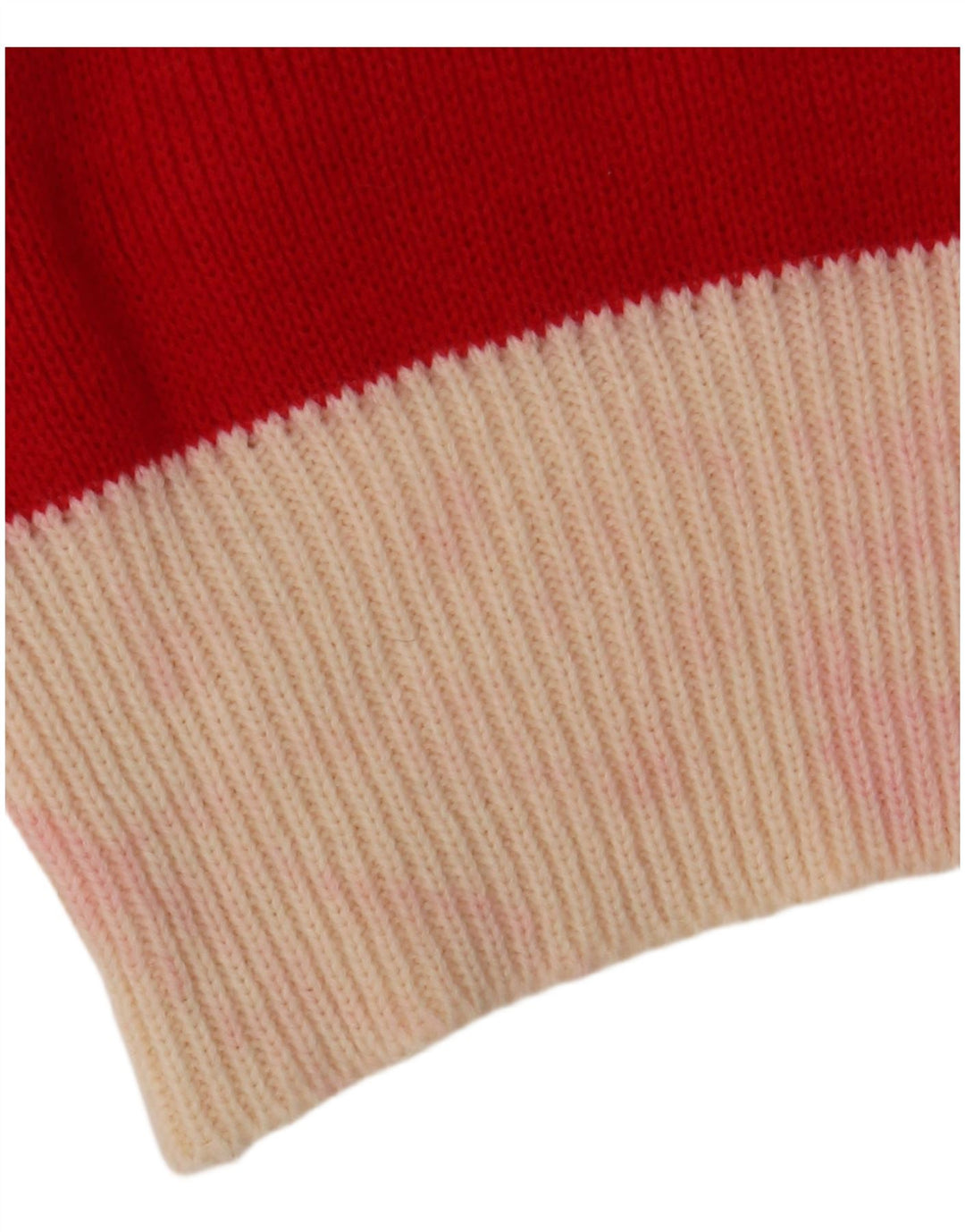 Γυναικείο πουλόβερ με λαιμό πόλο VINTAGE IT 48 XL Κόκκινο ακρυλικό