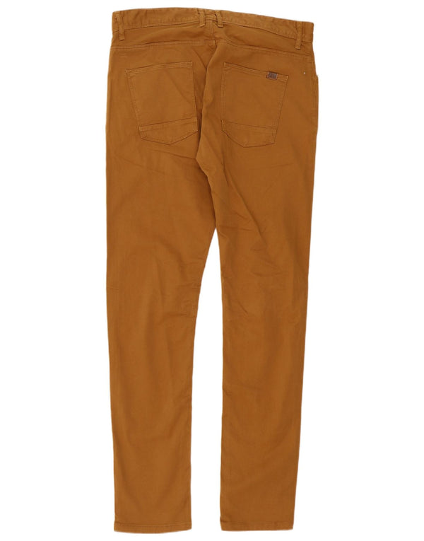 Zara Ανδρικό Slim Casual Παντελόνι EU 44 Large W34 L33 Πορτοκαλί