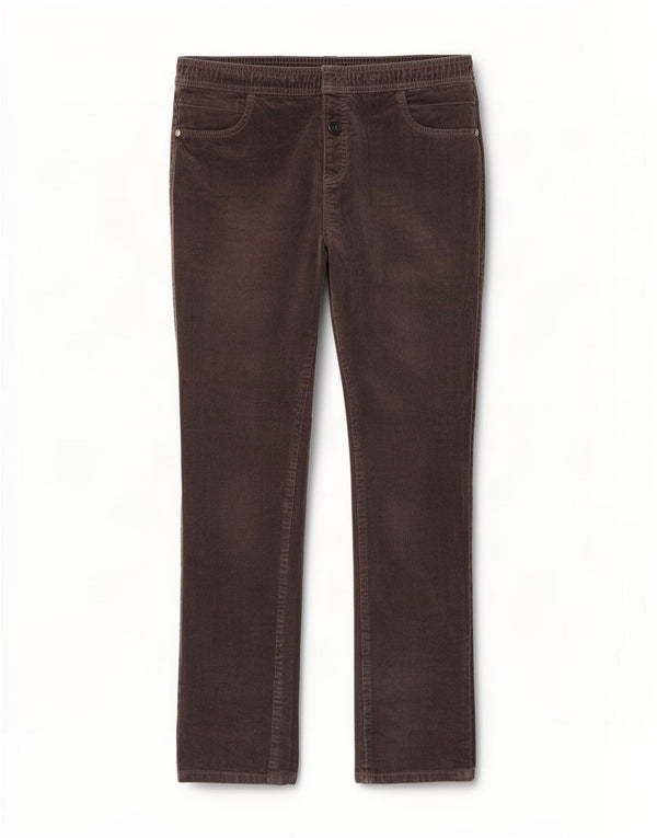 M&Co Γυναικείο λεπτό παντελόνι κοτλέ UK 12 Medium W32 L30 Γκρι βαμβακερό