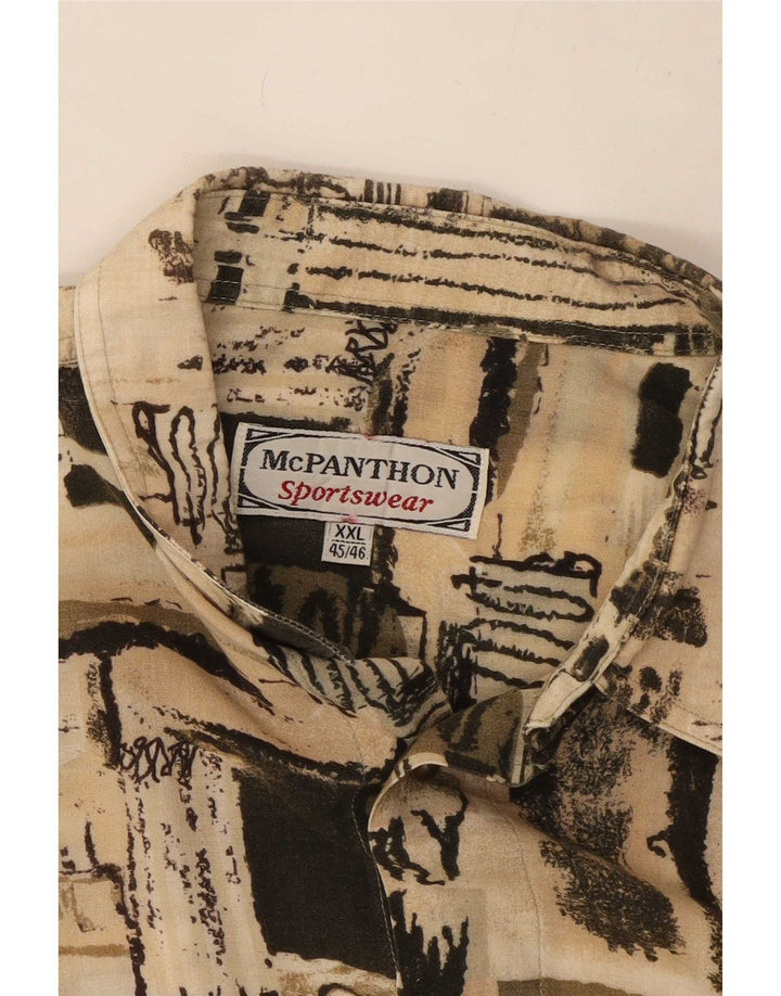 Mc Panthon Ανδρικό πουκάμισο Abstract Pattern Μέγεθος 45/46 2XL Πολύχρωμο