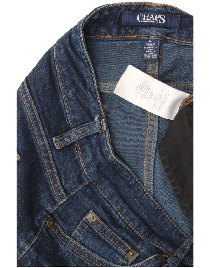 Chaps Γυναικείο ίσιο τζιν US 14 XL W38 L31 Μπλε βαμβακερό