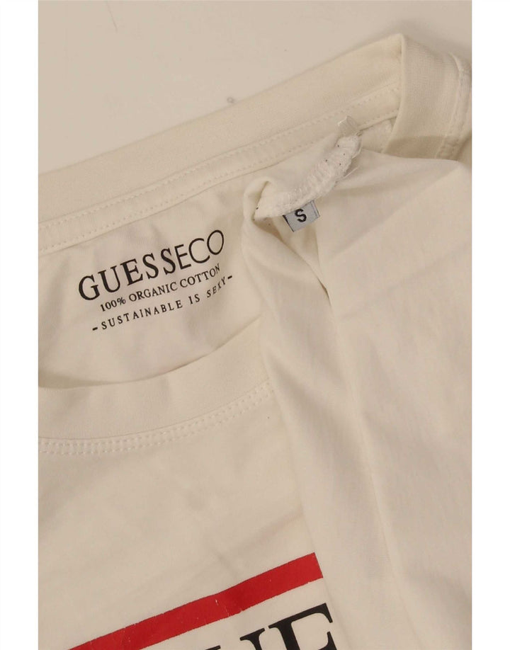 Ανδρικό γραφικό T-Shirt Guess Top Small White
