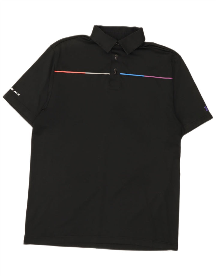 Under Armour Ανδρικό Heat Gear Polo Μπλουζάκι Μεσαίο Μαύρο Πολυεστέρα