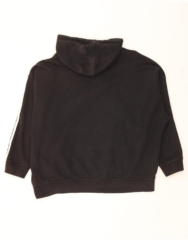 ADIDAS Γυναικείο Hoodie Jumper UK 16 μεγάλο βαμβακερό