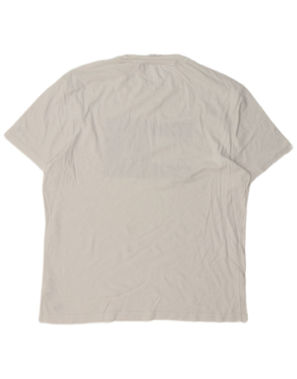 Ανδρικό γραφικό T-Shirt Tommy Hilfiger Top XL Λευκό βαμβακερό