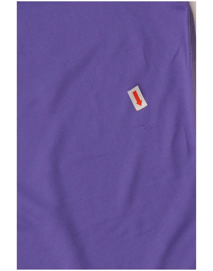 Γυναικεία NIKE με κουκούλα Dri Fit Μακρυμάνικο UK 10 Small Purple Colourblock