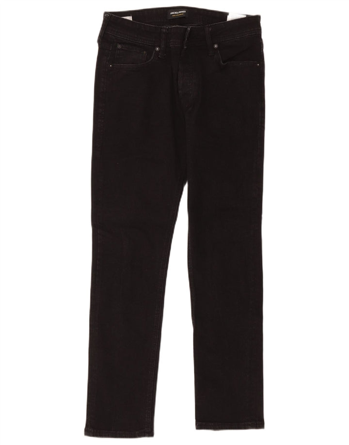 Jack & Jones Ανδρικό Slim Jeans W31 L30 Μαύρο βαμβακερό