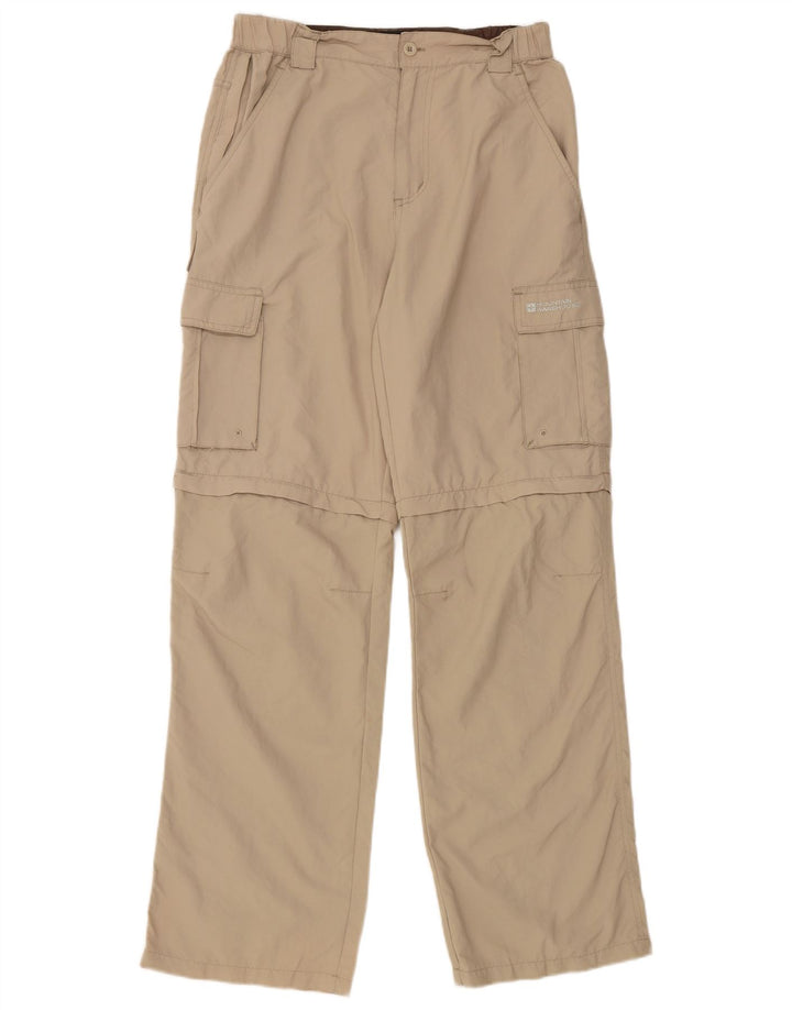 Mountain Warehouse Γυναικείο ίσιο παντελόνι Cargo W30 L31 Beige Nylon