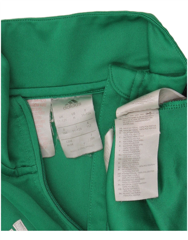 Γραφικό πουλόβερ φόρμας ADIDAS Boys Top 11-12 Years Green Colourblock