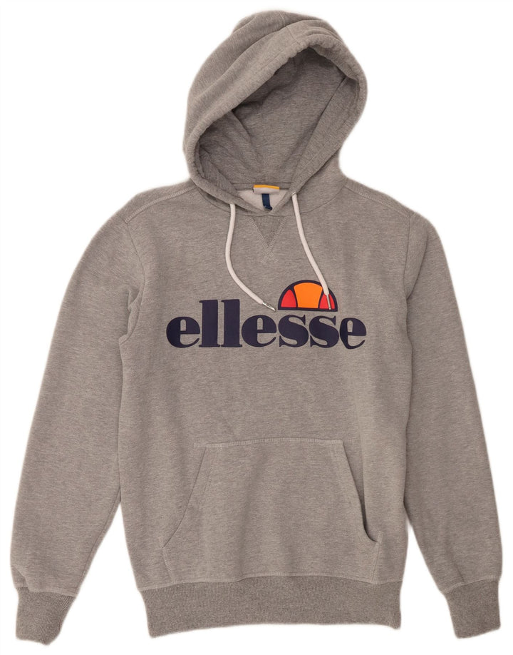 Ανδρικό γραφικό κουκούλα Ellesse Μικρό Γκρι Βαμβακερό
