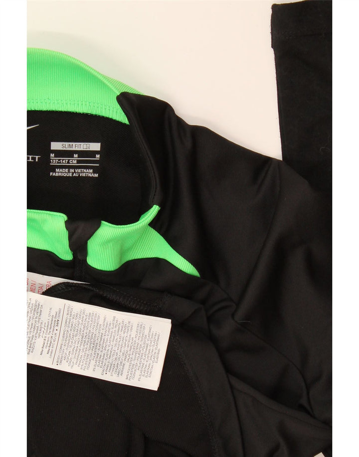 Φόρμα Nike Boys με φερμουάρ πουλόβερ φόρμα 10-11 ετών, μεσαίο μαύρο