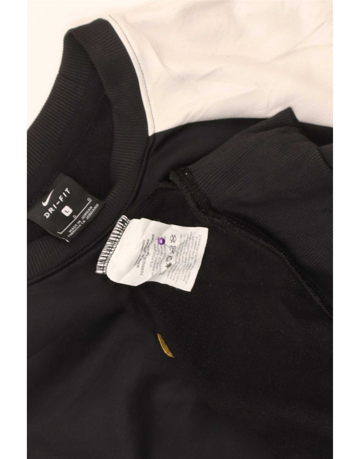 Ανδρικό φούτερ Nike Dri Fit Jumper με μεγάλο μαύρο χρώμα πολυεστέρα