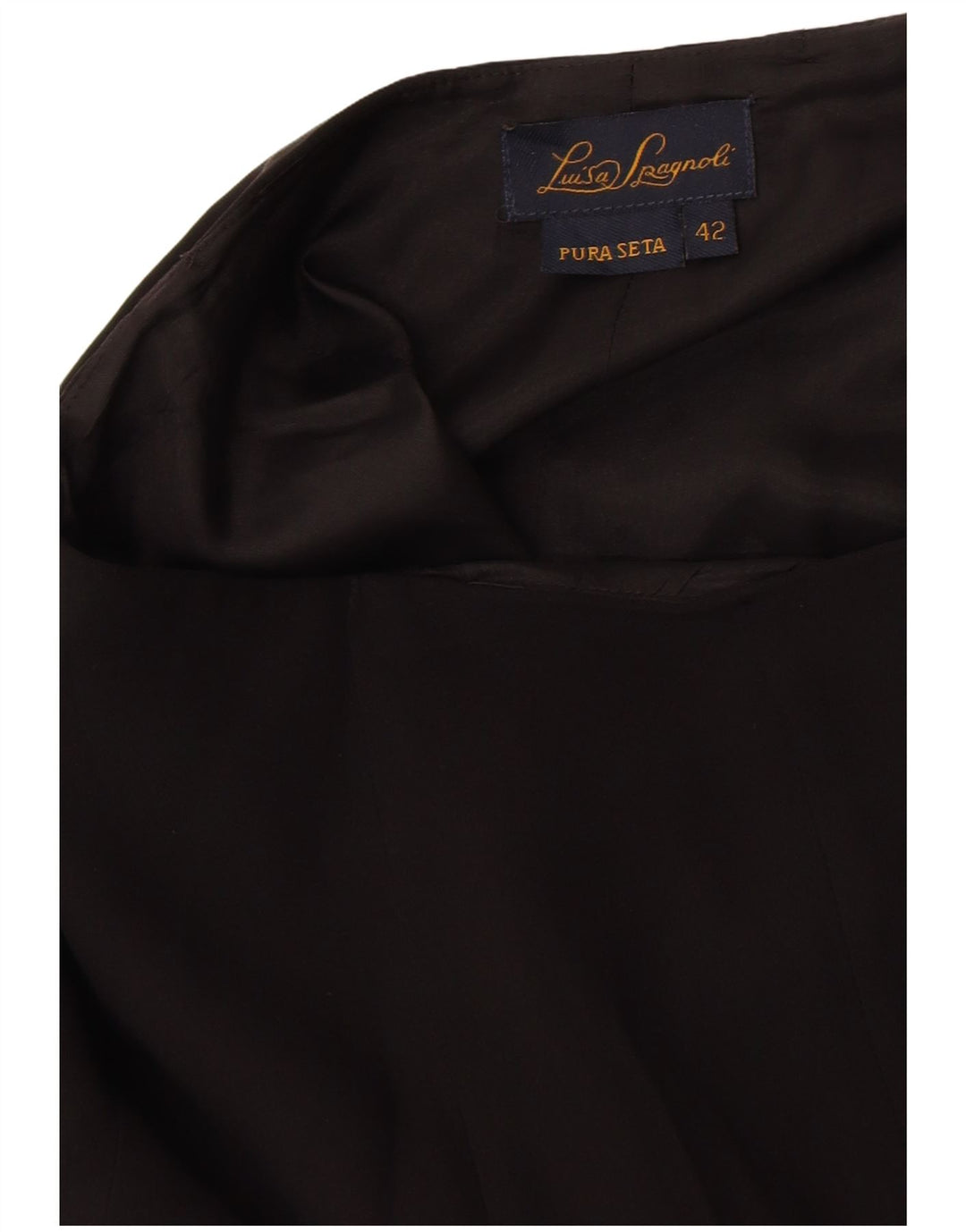 Luisa Spagnoli Γυναικεία Τρομπέτα Φούστα IT 42 Medium W28 Μαύρο Μεταξωτό