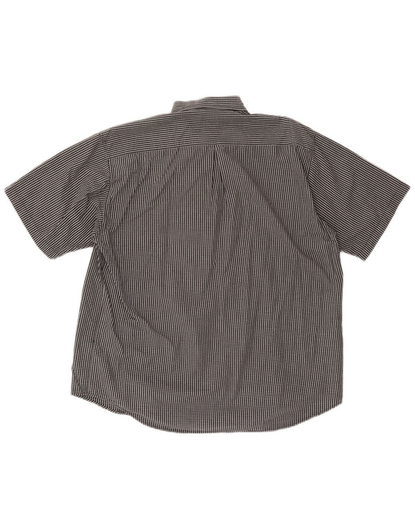 Ανδρικό κοντομάνικο πουκάμισο FILA XL μαύρο βαμβακερό