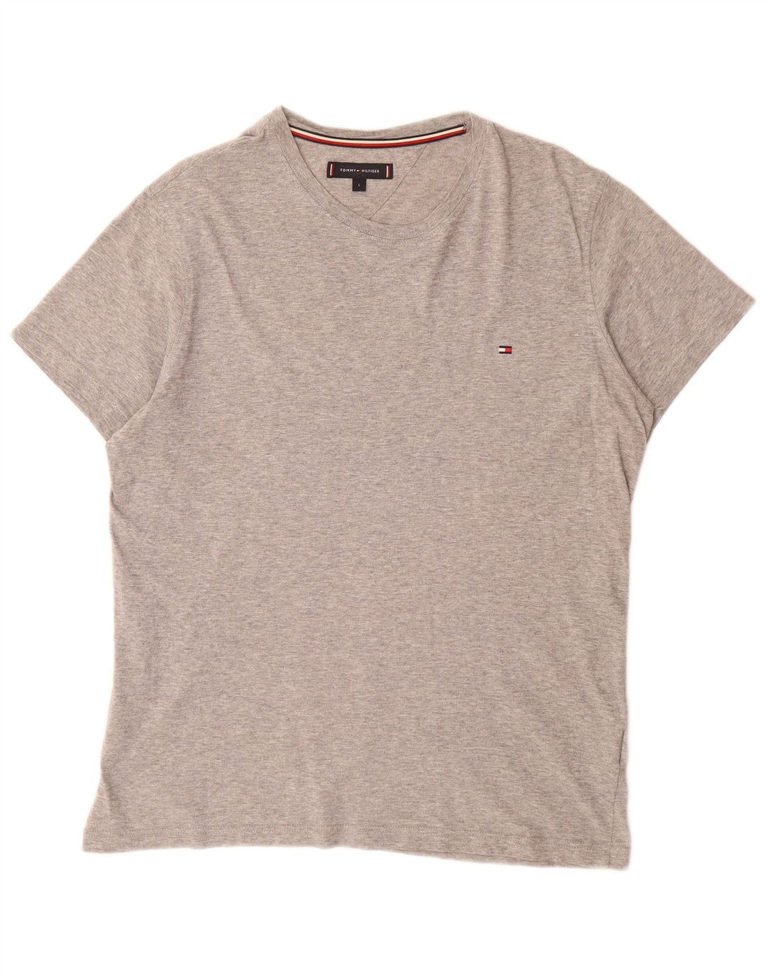 TOMMY HILFIGER Ανδρικό T-Shirt Top μεγάλο γκρι βαμβακερό