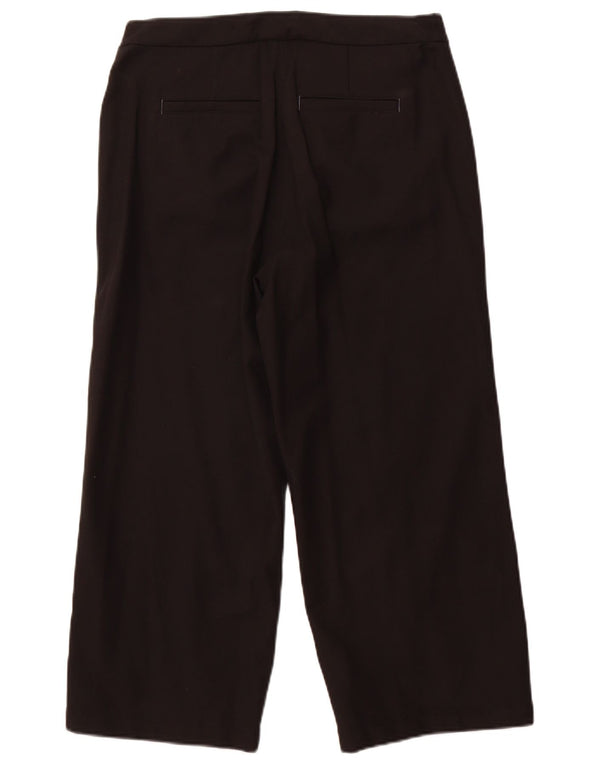 White Stuff Γυναικείο Cropped Παντελόνι UK 12 Medium W32 L24 Μαύρο βαμβακερό