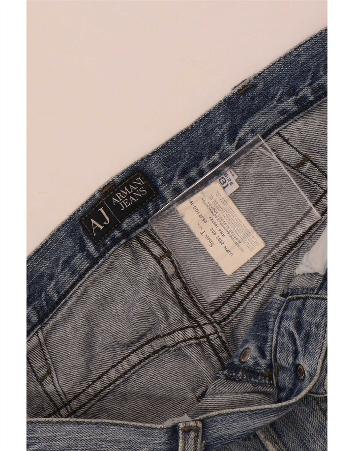 Ανδρικό τζιν Armani Distressed Straight W31 L29 Μπλε βαμβακερό