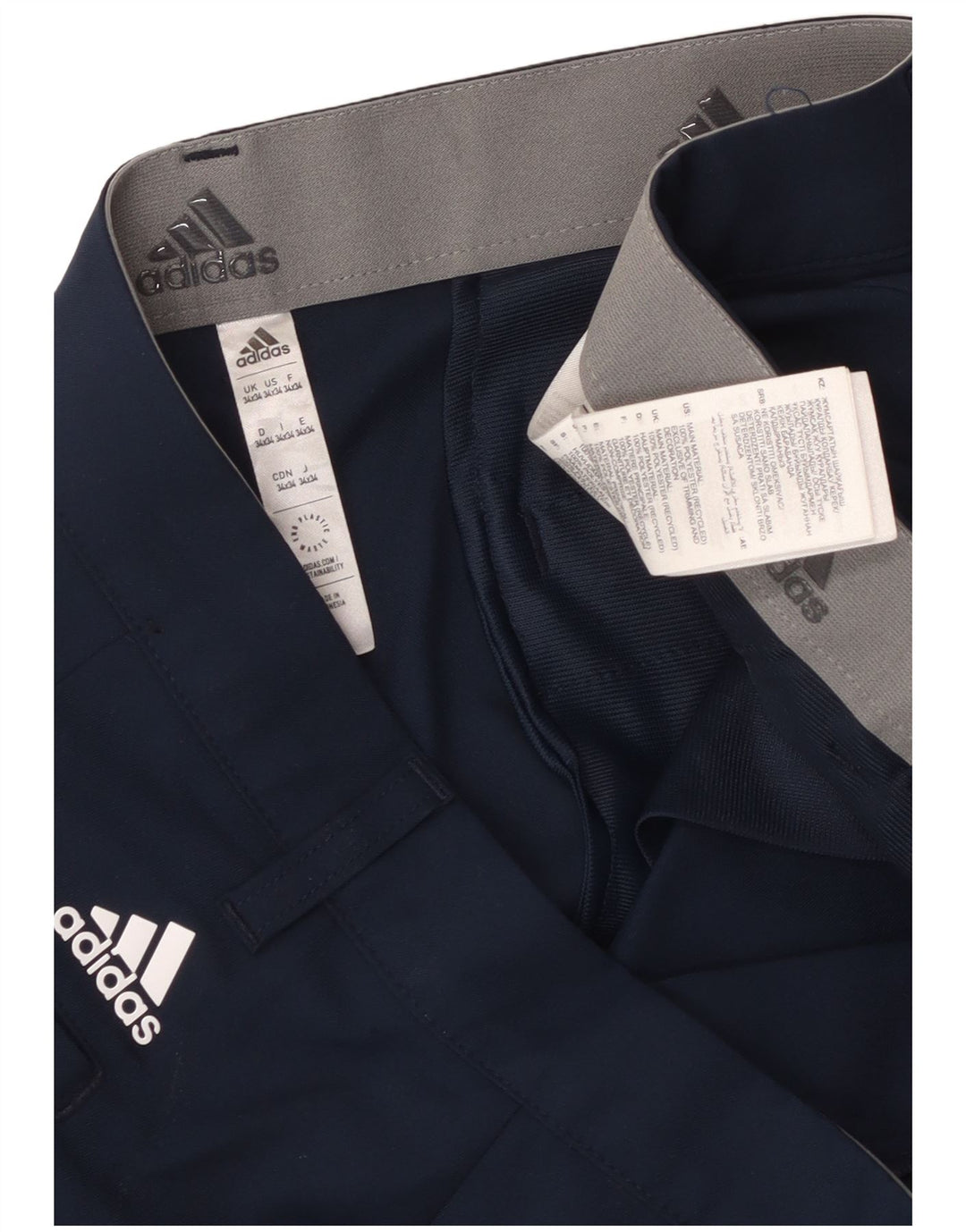 Ανδρικό παντελόνι Chino Adidas Slim W34 L34 Navy Blue Polyester