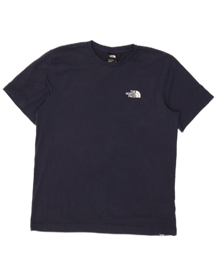 Ανδρικό μπλουζάκι North Face Medium Navy Blue Cotton