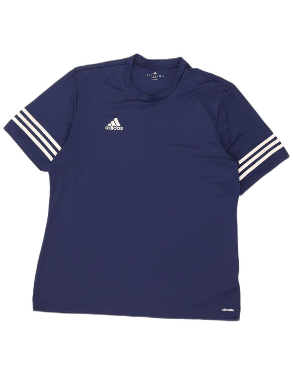 Adidas Ανδρικό T-Shirt Climalite Top XL Navy Blue Polyester