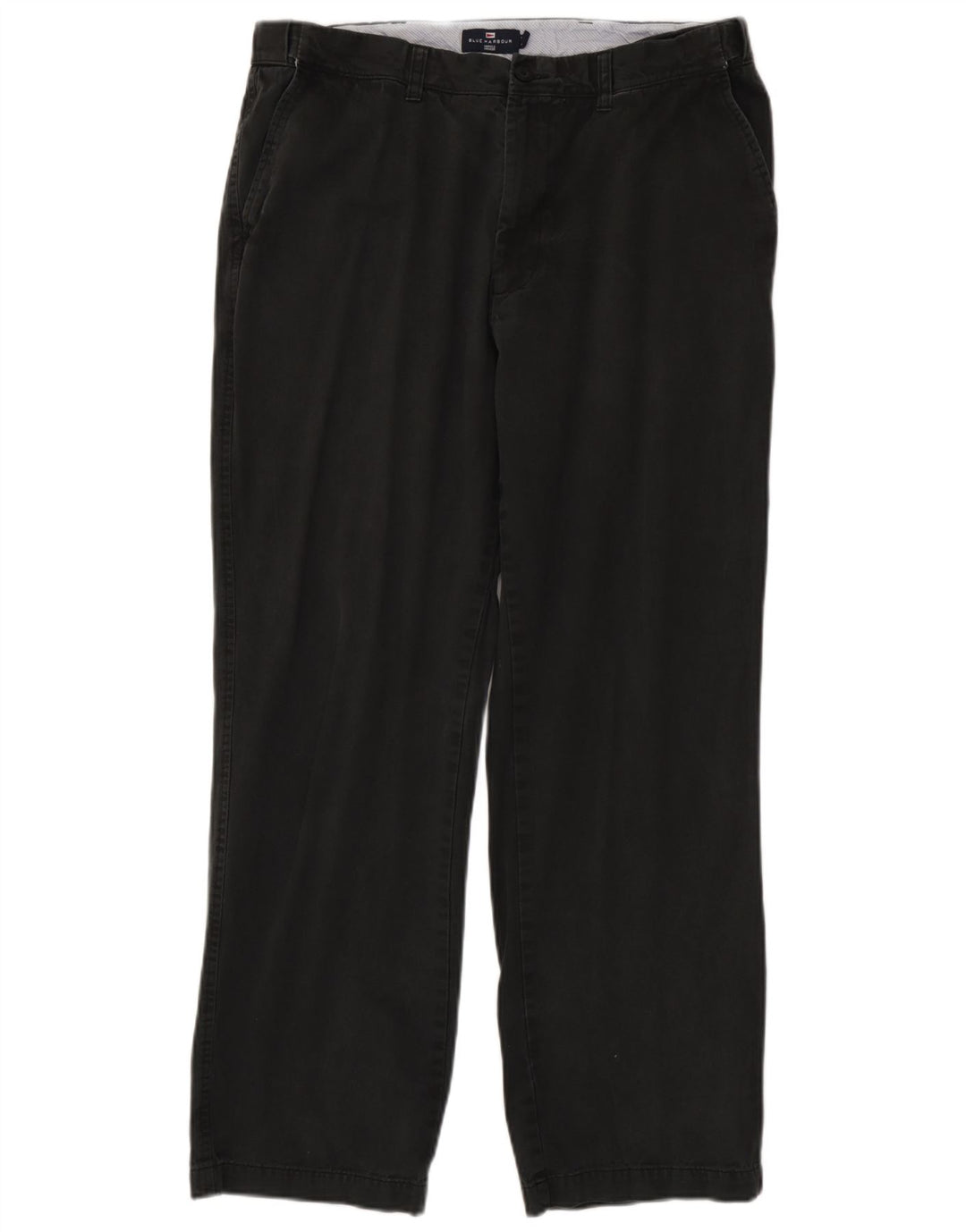 Marks & Spencer Ανδρικό Παντελόνι Chino Straight Blue Harbour W38 L30 Μαύρο