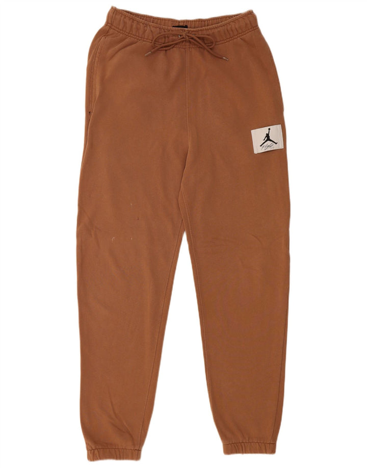 JORDAN Ανδρική αθλητική φόρμα Παντελόνι Joggers Μικρό Καφέ Βαμβακερό