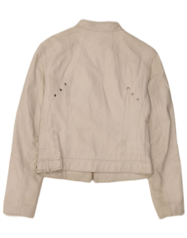 Conbipel Γυναικείο Biker Jacket IT 42 Medium White Leather