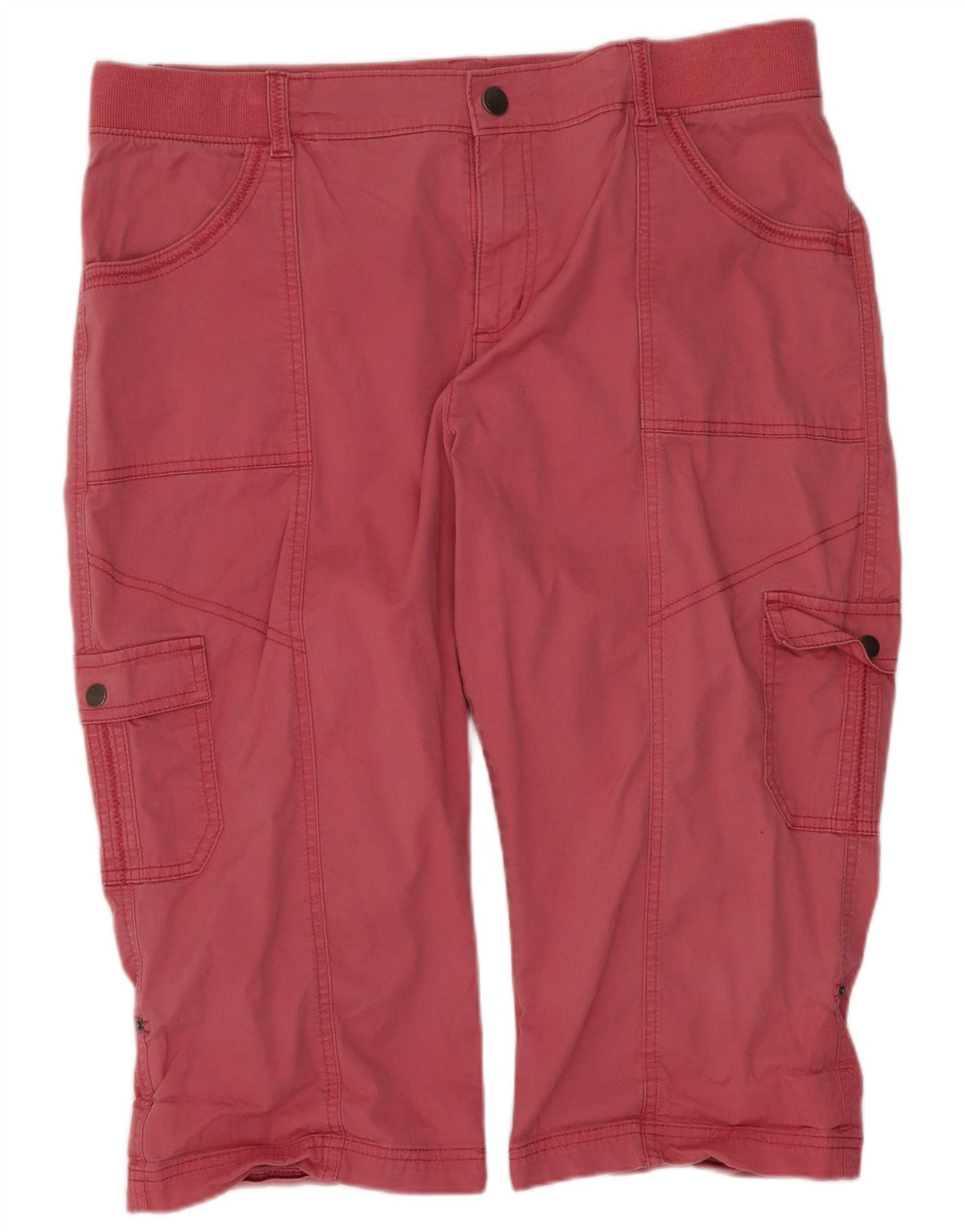Lee Womens Relaxed Fit Cargo Bermuda Short W36 XL Pink