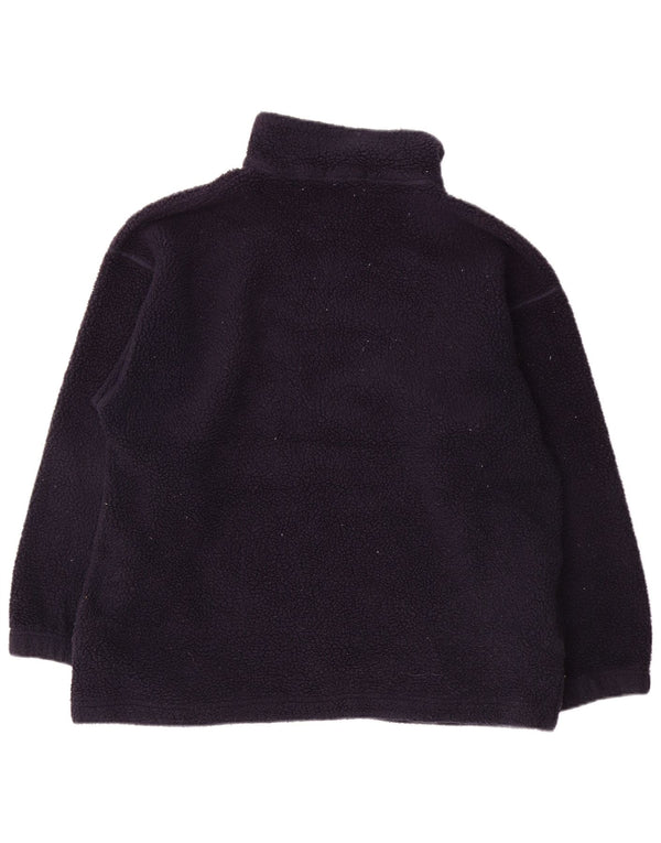 Marks & Spencer Womens Oversized Fleece Jumper UK 12 Medium Navy Blue