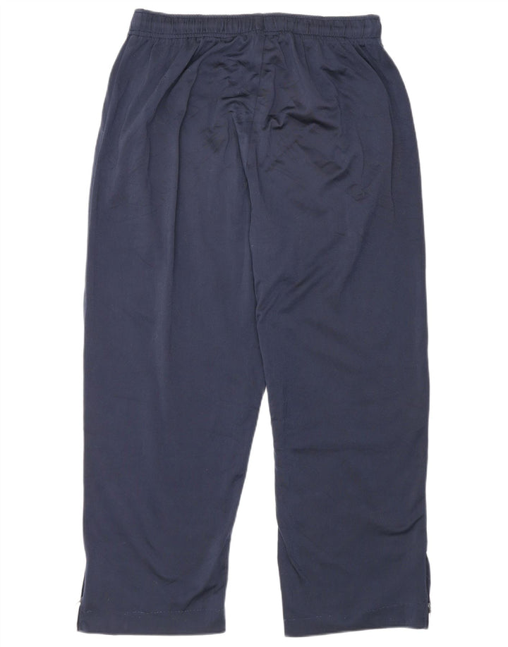 NIKE Mens Crop Tracksuit Trousers UK 39/41 Medium  Navy Blue Polyester