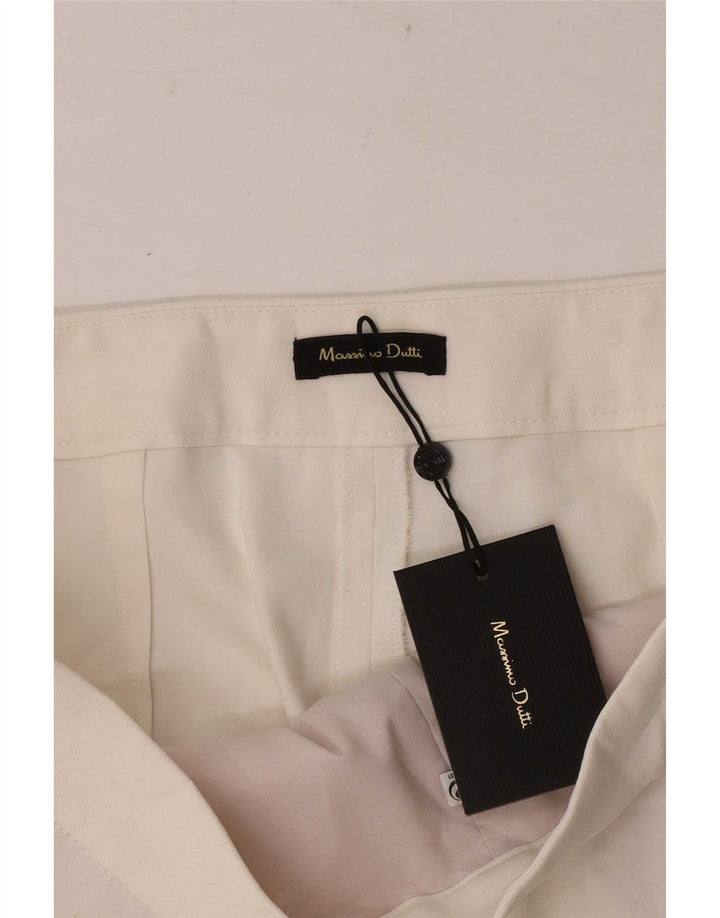 Massimo Dutti Γυναικείο παντελόνι Capri EU 42 Large W32 L23 White Viscose