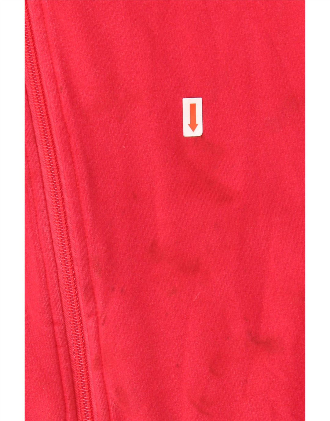 Γυναικεία αθλητική φόρμα ADIDAS Top Jacket UK 12 μεσαίο κόκκινο βαμβακερό