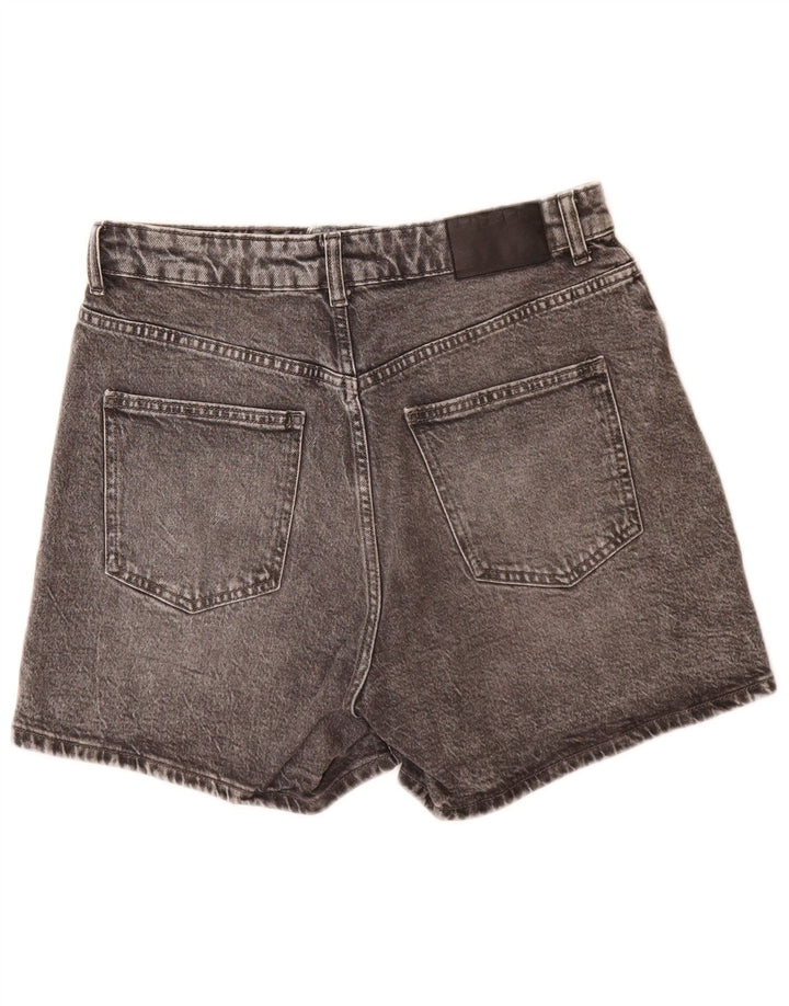 ZARA Womens Denim Shorts EU 40 Medium W30  Grey Cotton