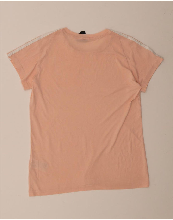 Adidas Γυναικείο T-Shirt Top UK 16/18 μεγάλο ροζ πολυεστέρας