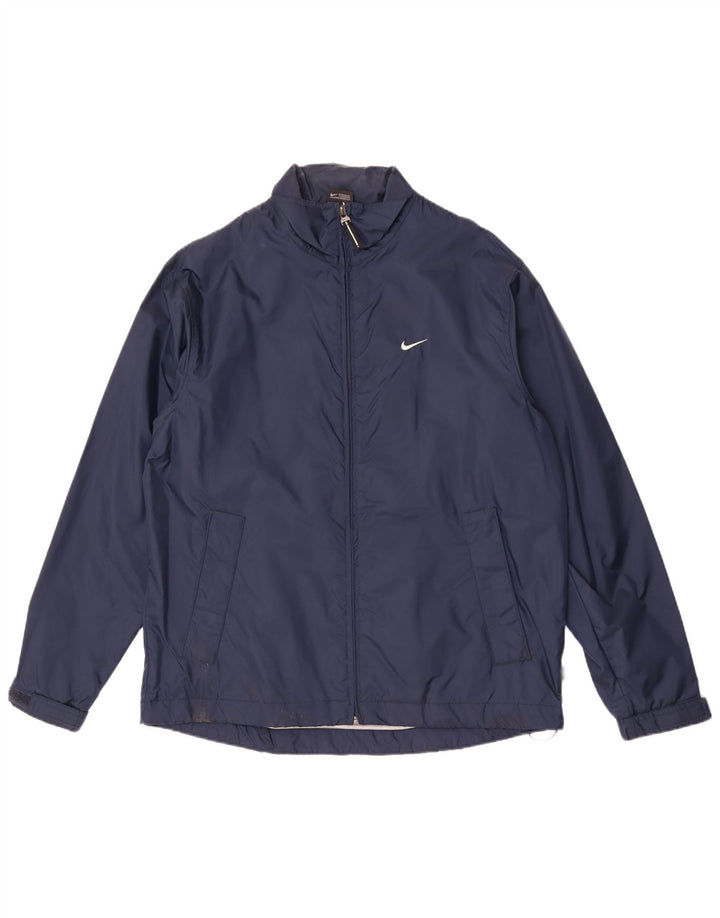 Nike Ανδρικό μπουφάν βροχής UK 38 Medium Navy Blue Nylon