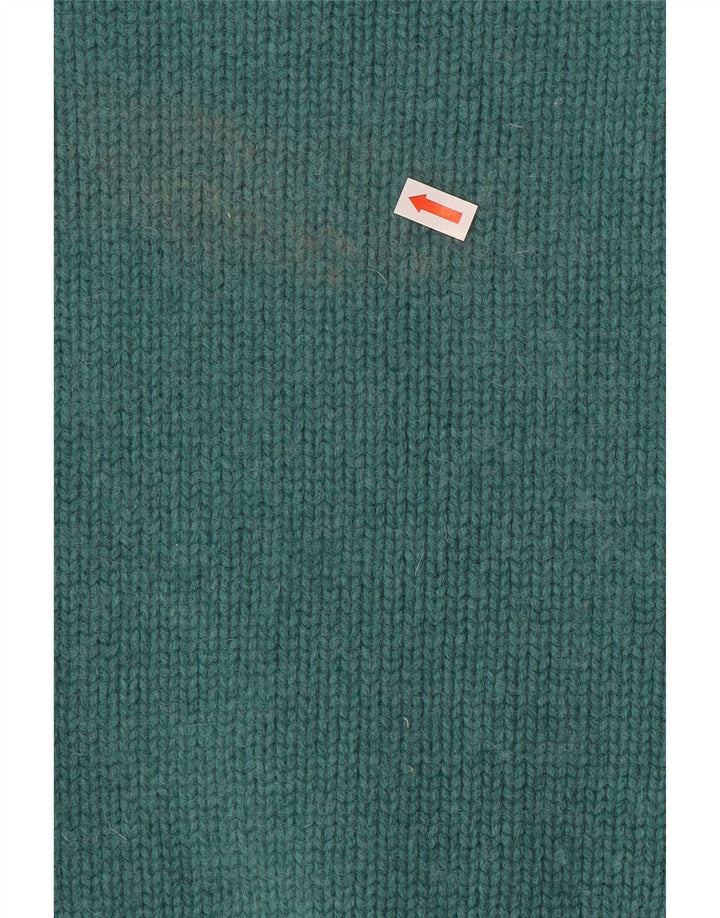 Weird Fish Γυναικείο πουλόβερ με φερμουάρ UK 10 Small Green Wool