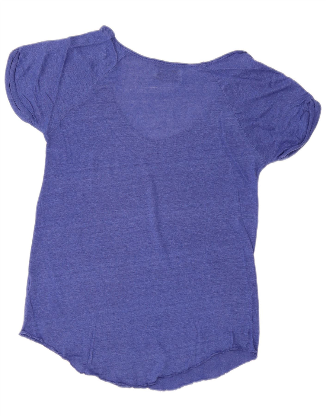 Zara Γυναικείο T-Shirt Top UK 14 Medium Blue Flecked