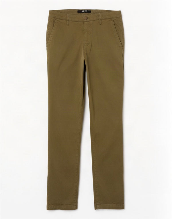 Liu Jo Ανδρικό παντελόνι Chino IT 46 Small W28 L32 Χακί με στίγματα