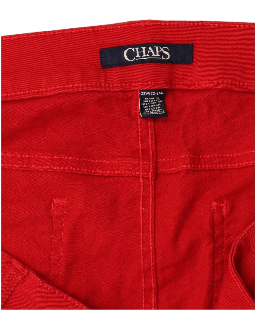 CHAPS Γυναικείο βερμούδα σορτς US 22 3XL W44 κόκκινο βαμβακερό