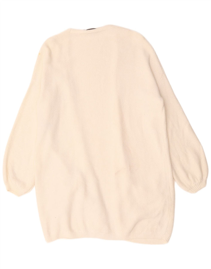 Γυναικείο πουλόβερ MINT VELVET Oversized Longline Cardigan UK 14 Medium White