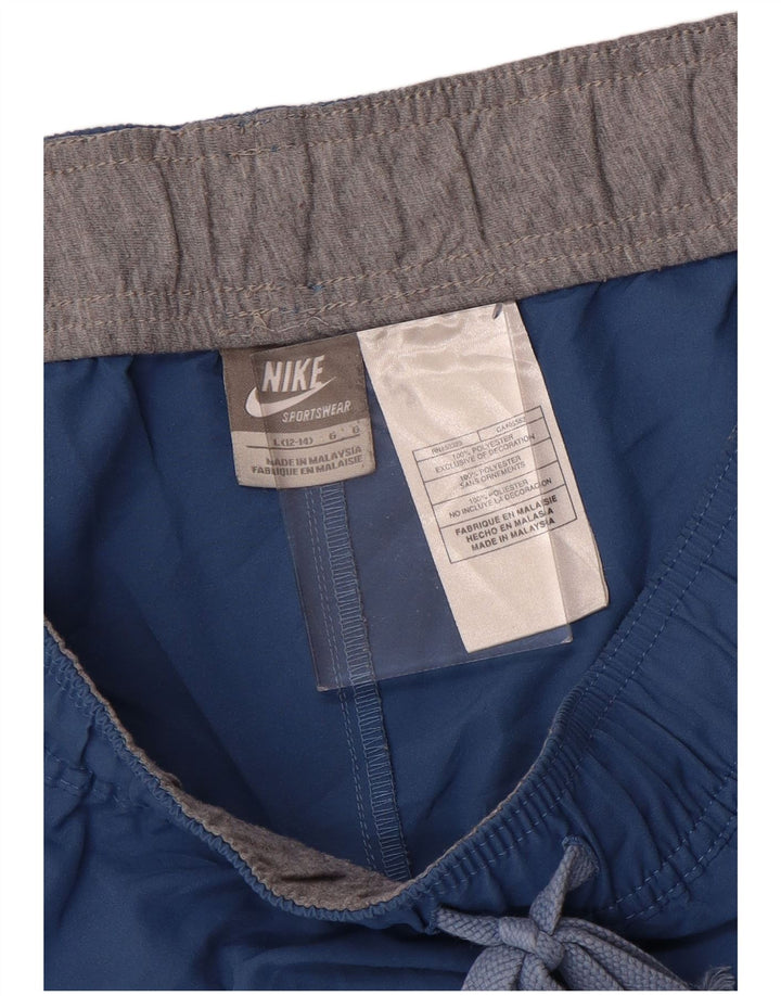 Γυναικείο αθλητικό σορτς NIKE US 12/14 Μεγάλο μπλε πολυεστέρα