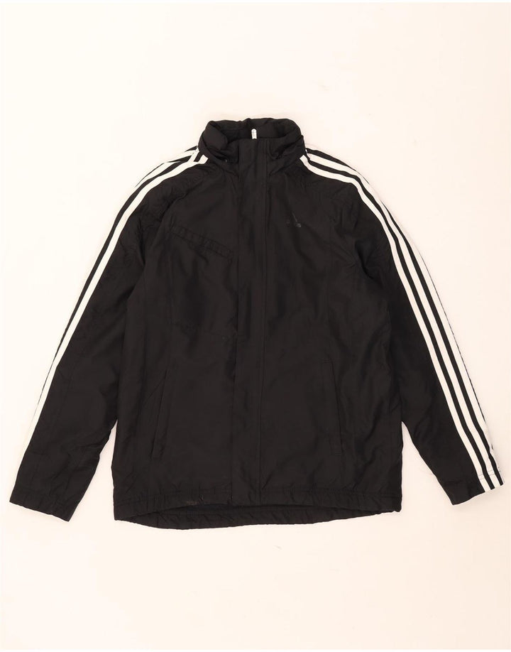 Αντιανεμικό μπουφάν Adidas Boys Hooded Windbreaker 13-14 Years Black Polyester